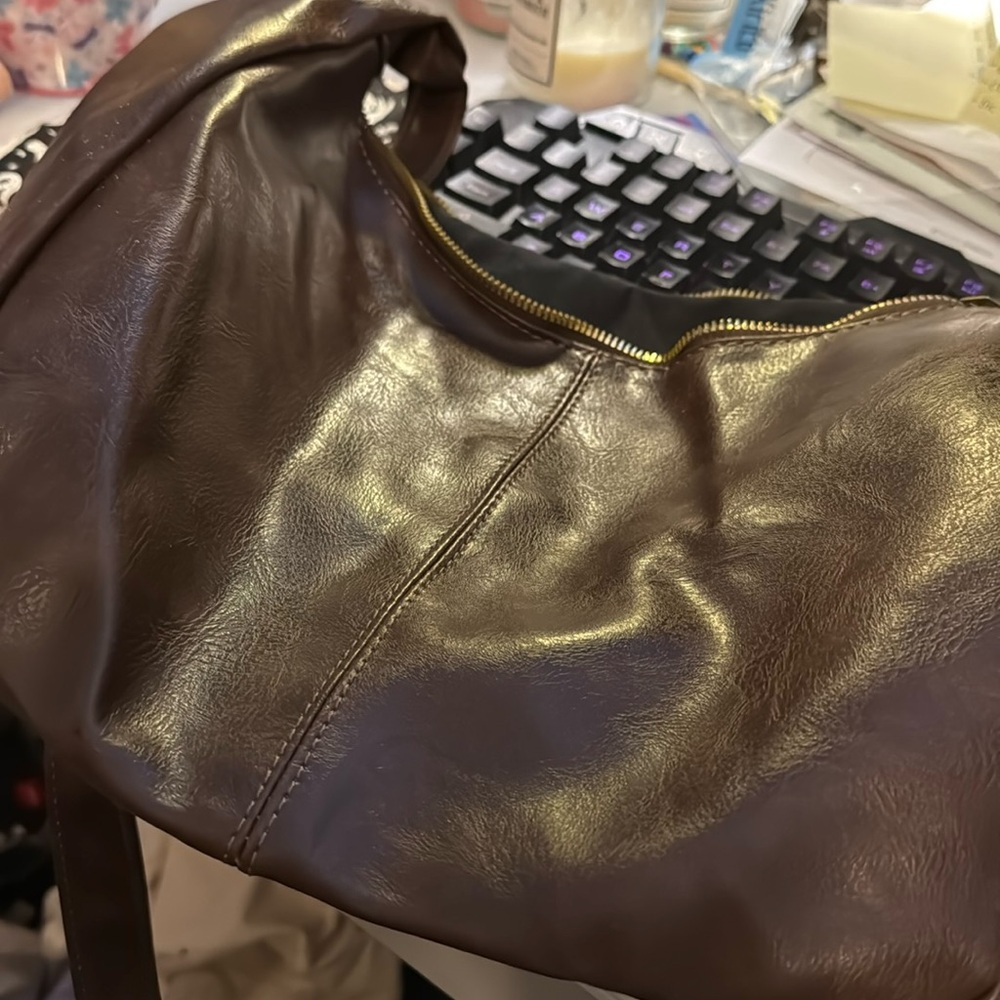 Dark brown crossbody bag